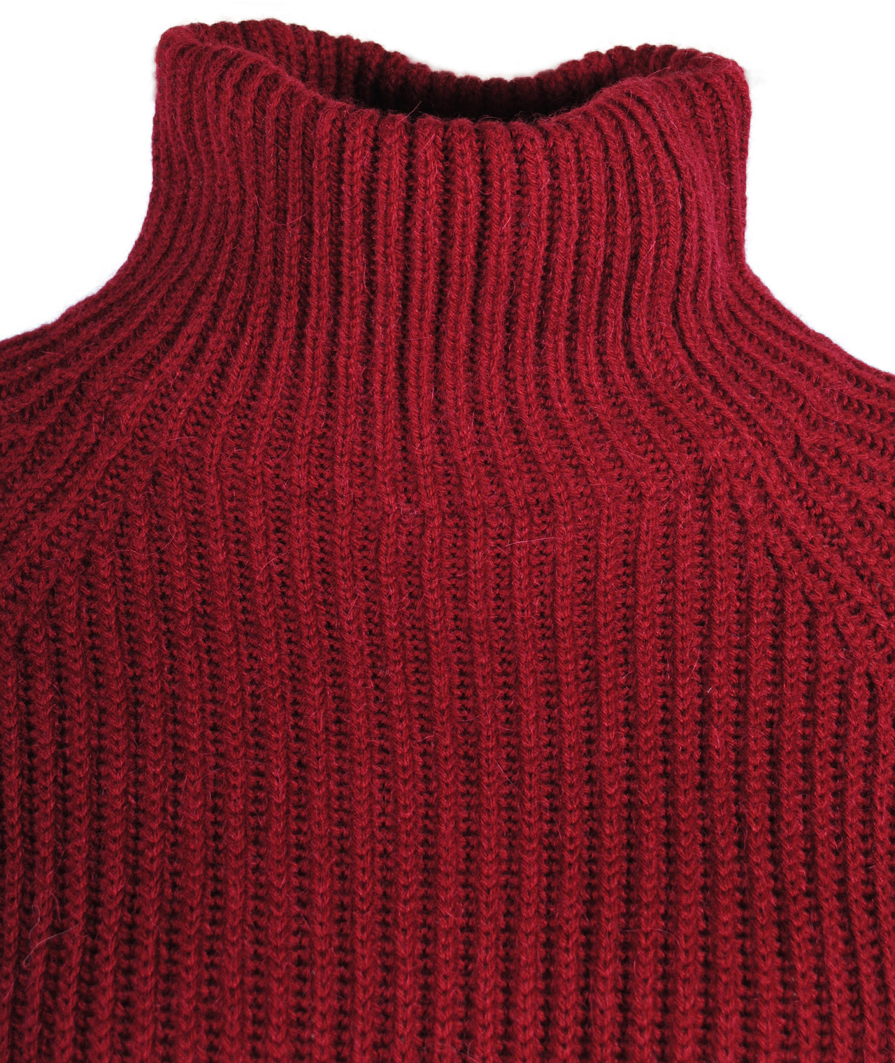 Patentstrickrolli Arwen | dunkelrot