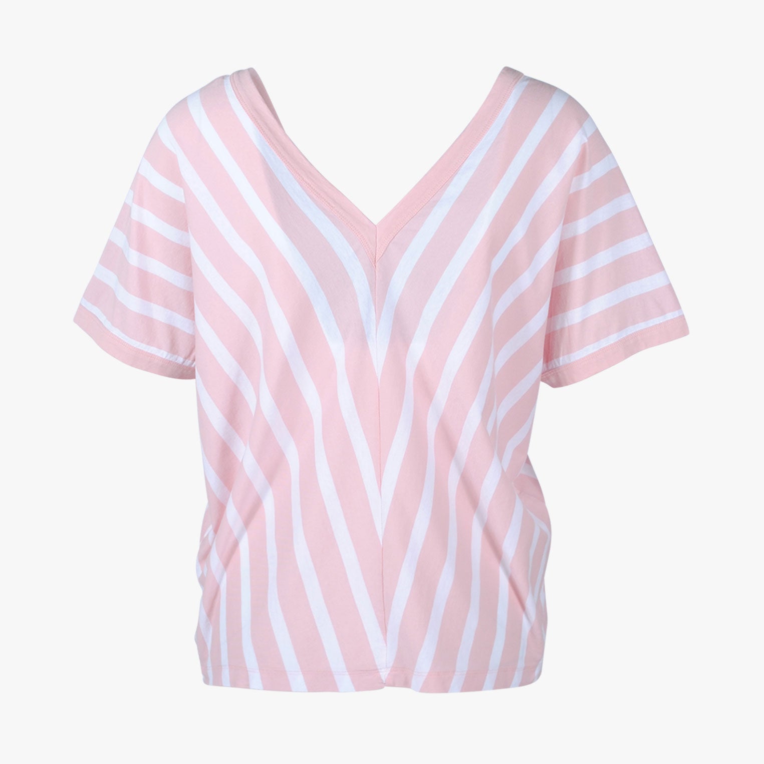 V2-Shirt Streifen | rose