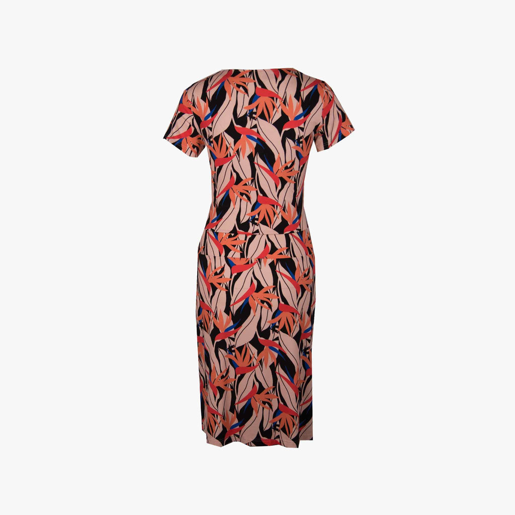 Ellen Eisemann Jerseykleid Flowerprint | orange