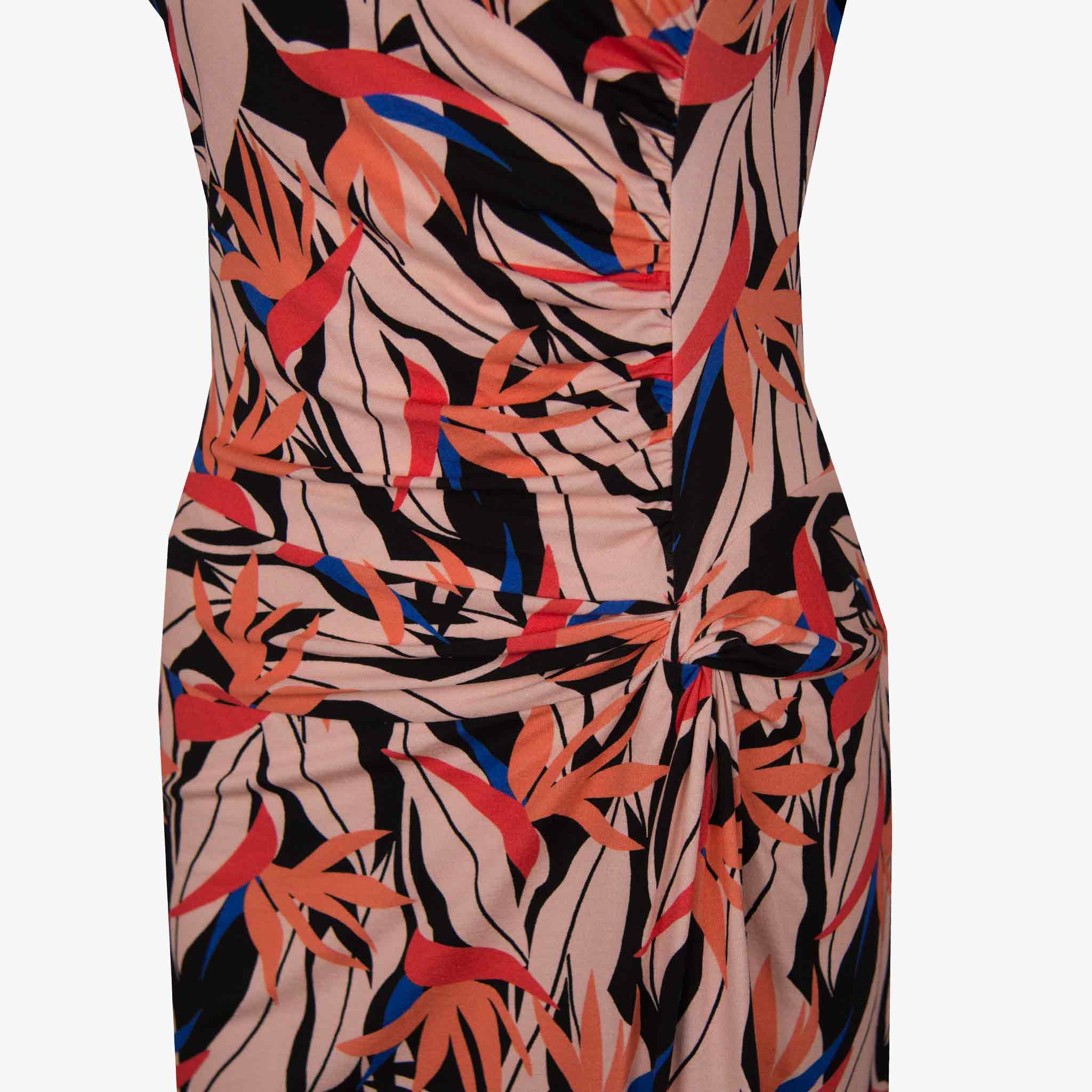 Ellen Eisemann Jerseykleid Flowerprint | orange