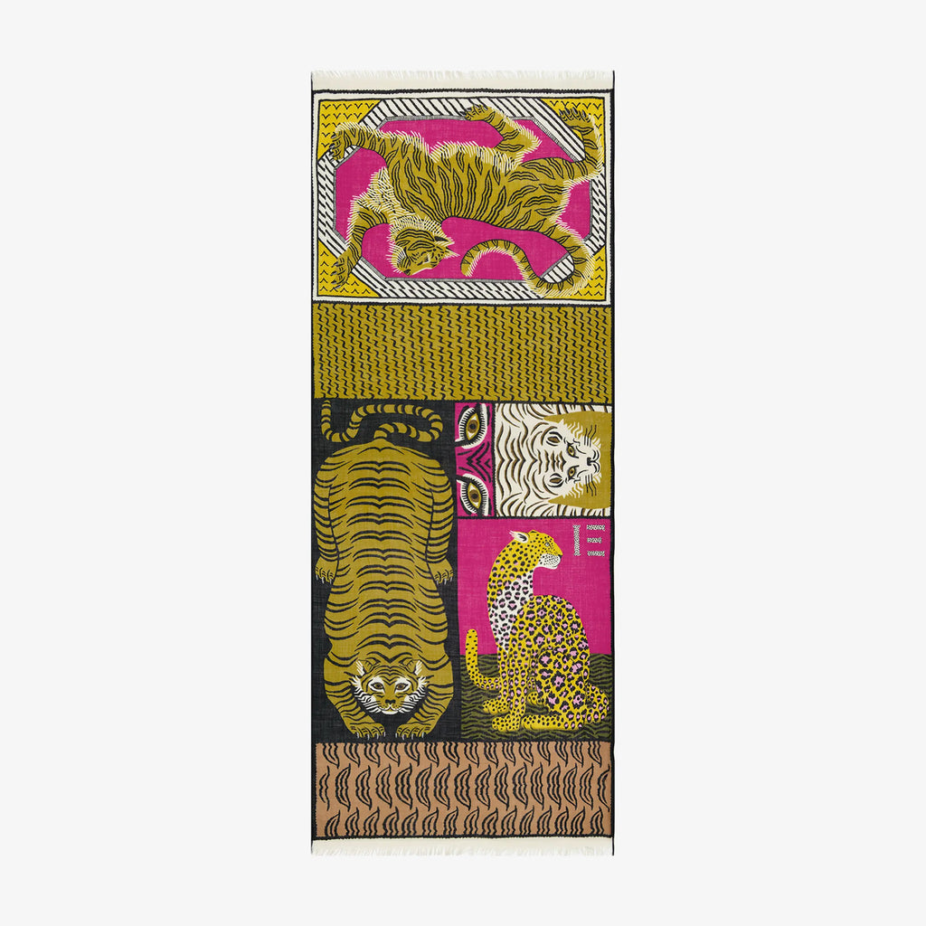 Schal Tigerprint | rose