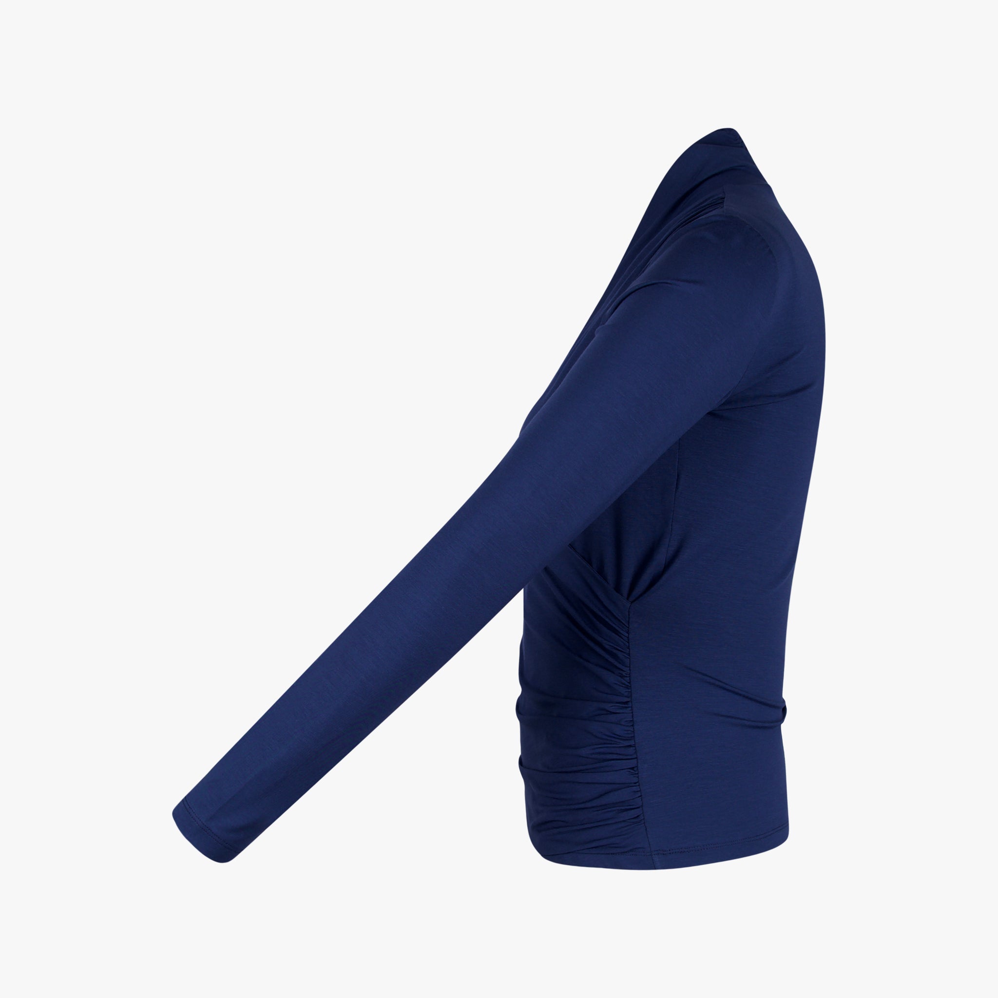 Ellen Eisemann Shirt Wickeloptik Viola | blau