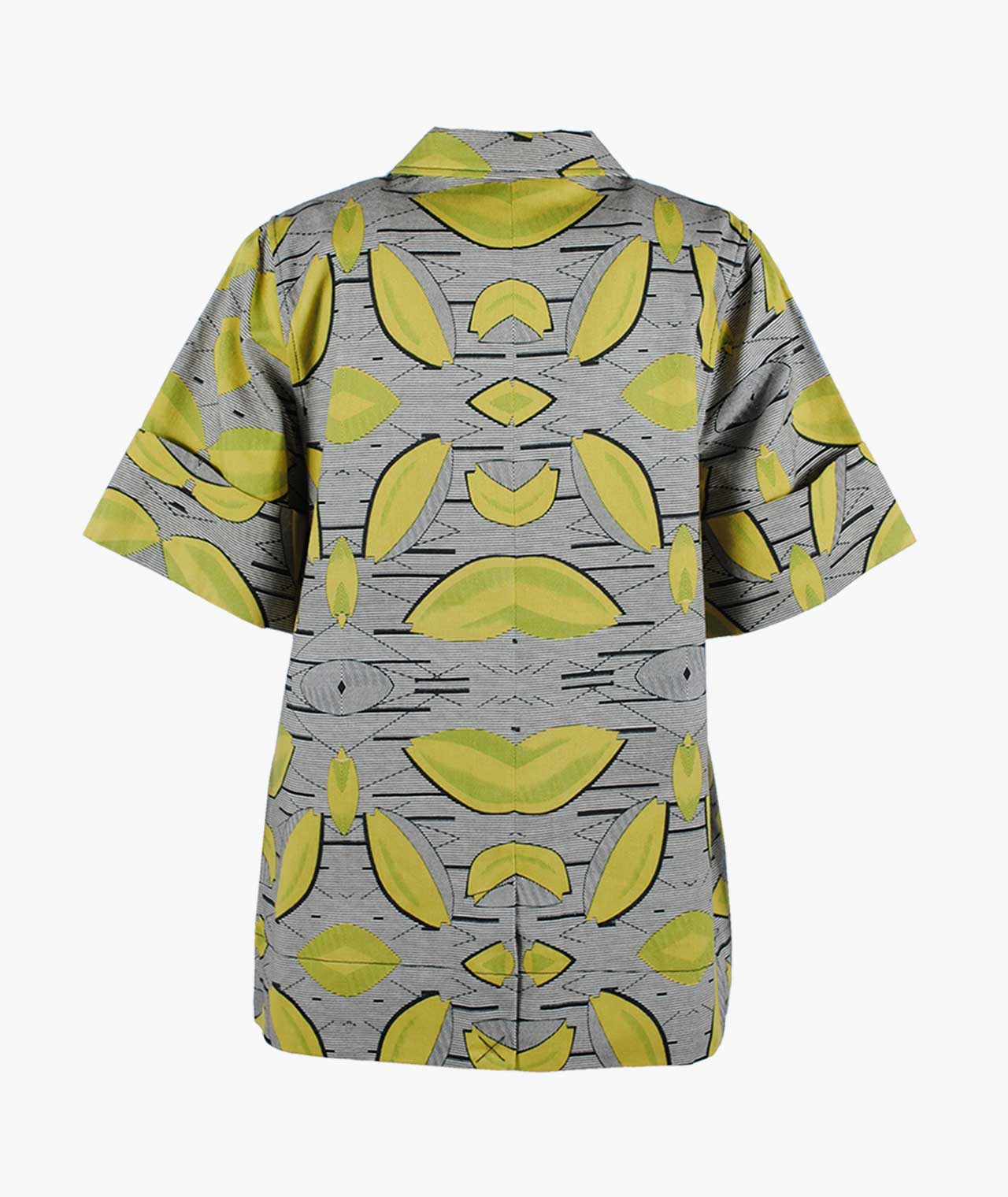 Kimonojacke Lamfa | grau-gelb