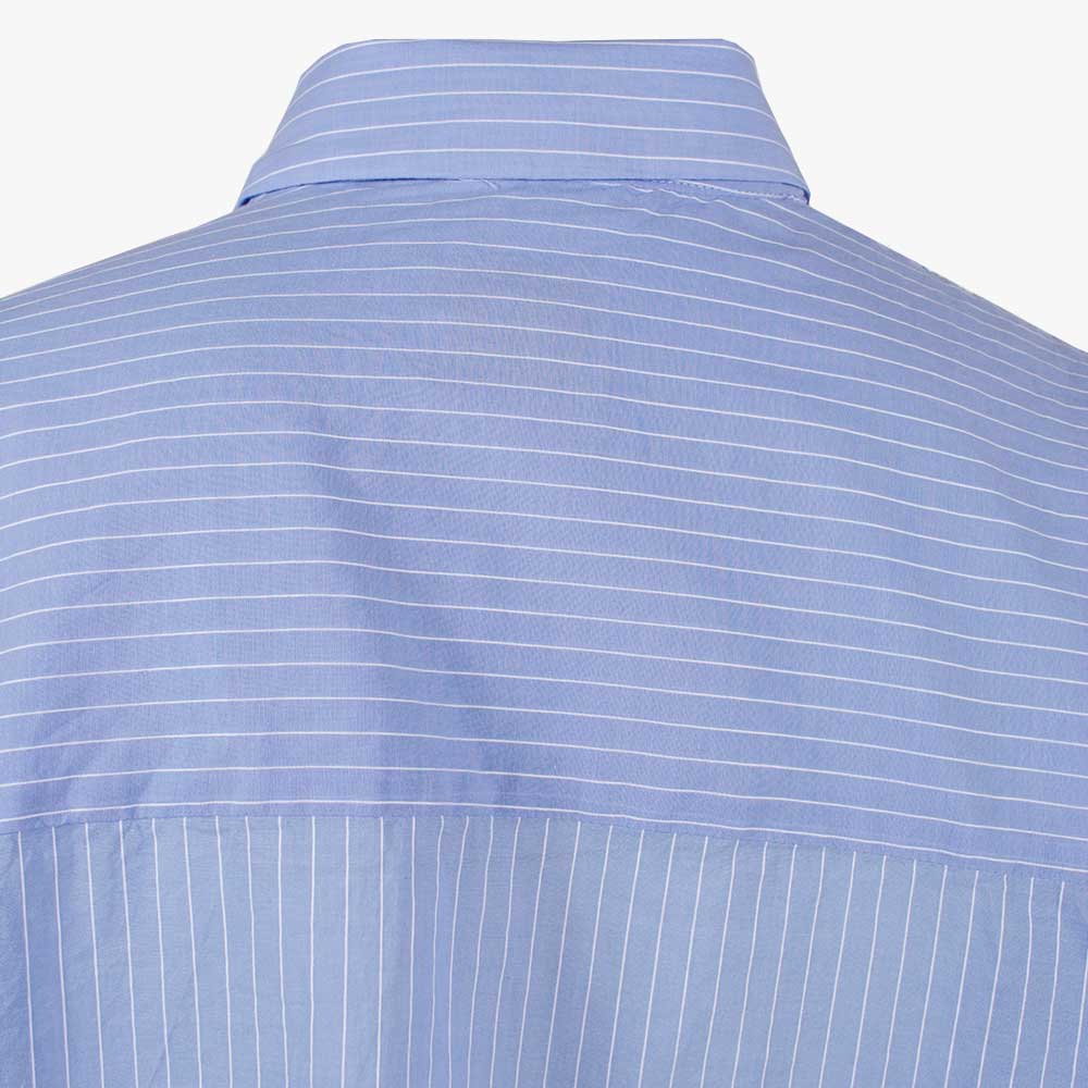 Bluse Steifen, Vorderansicht | blau-weiß