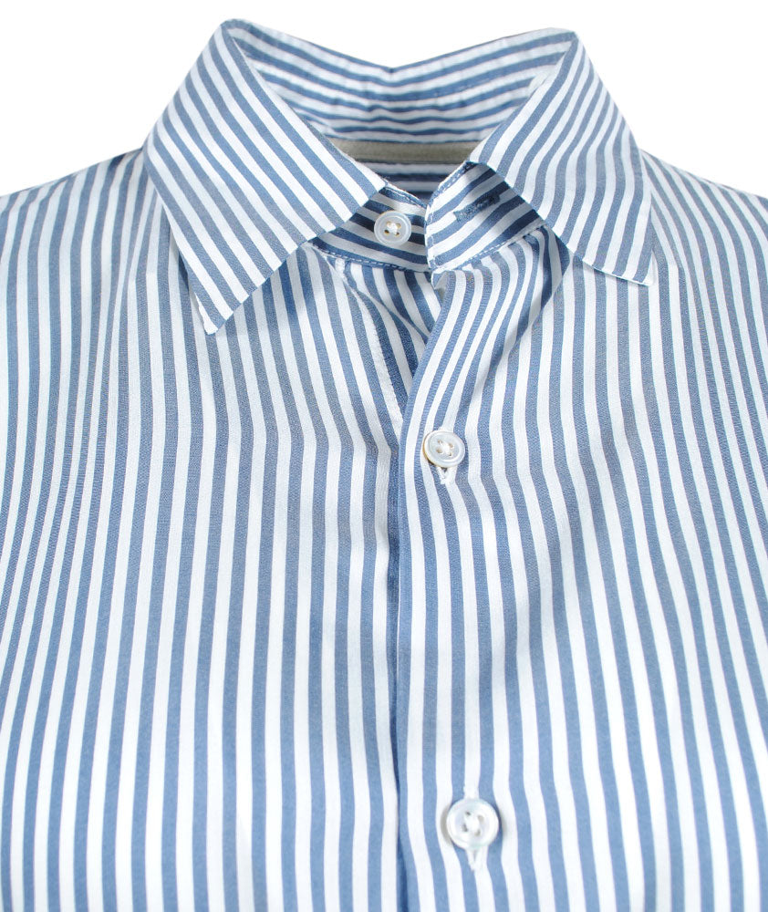 Streifenbluse supersoft | blau