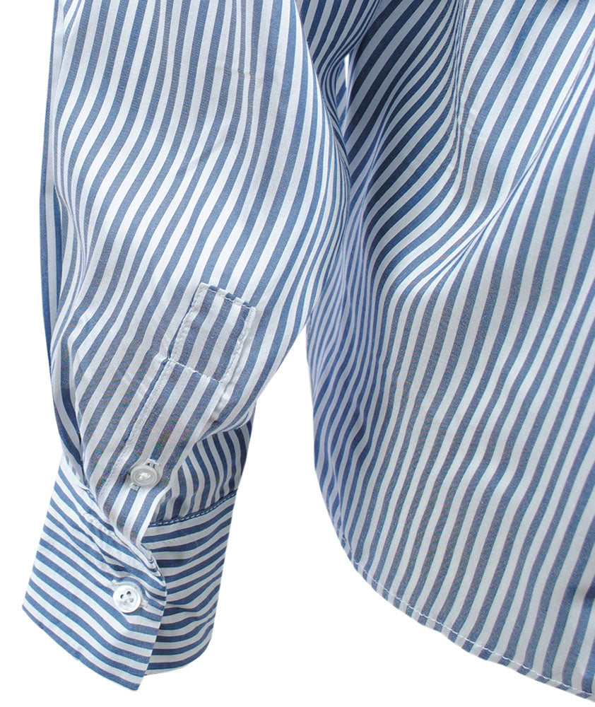 Streifenbluse supersoft | blau