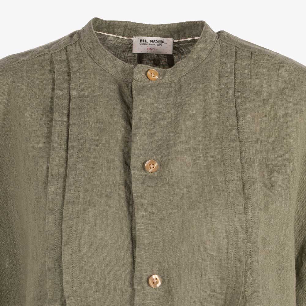 Fil Noir Leinenbluse o. Arm | khaki