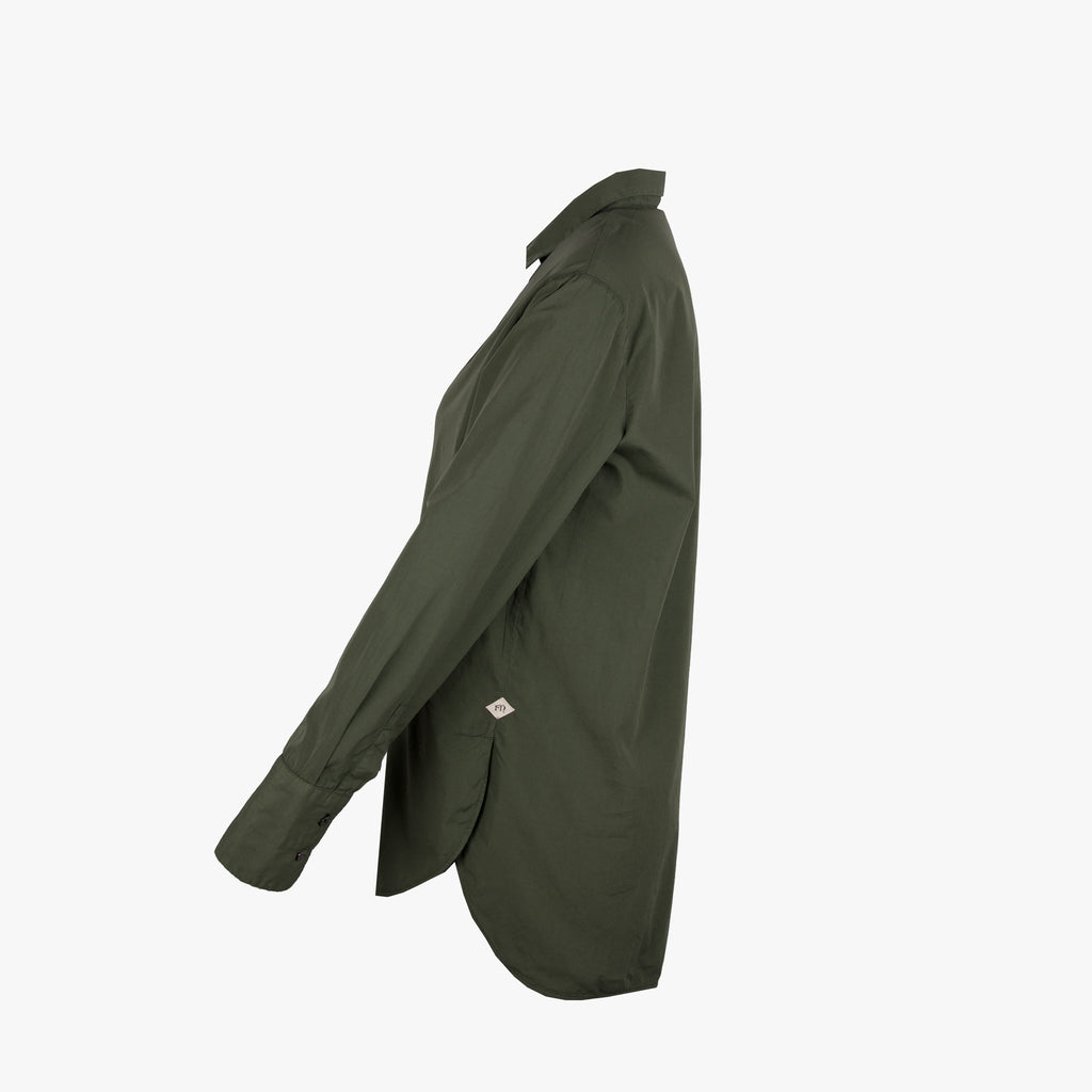 Fil Noir Longbluse uni | khaki