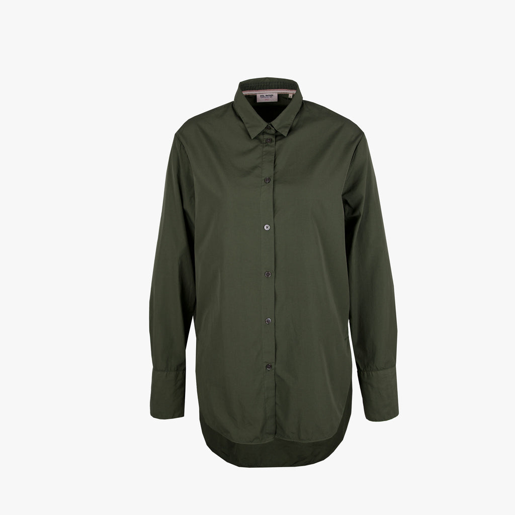 Fil Noir Longbluse uni | khaki