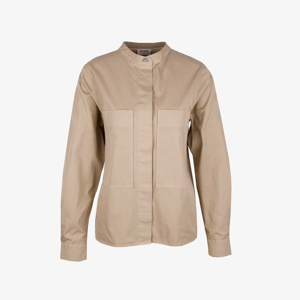 Fil Noir Overshirt Cora | beige