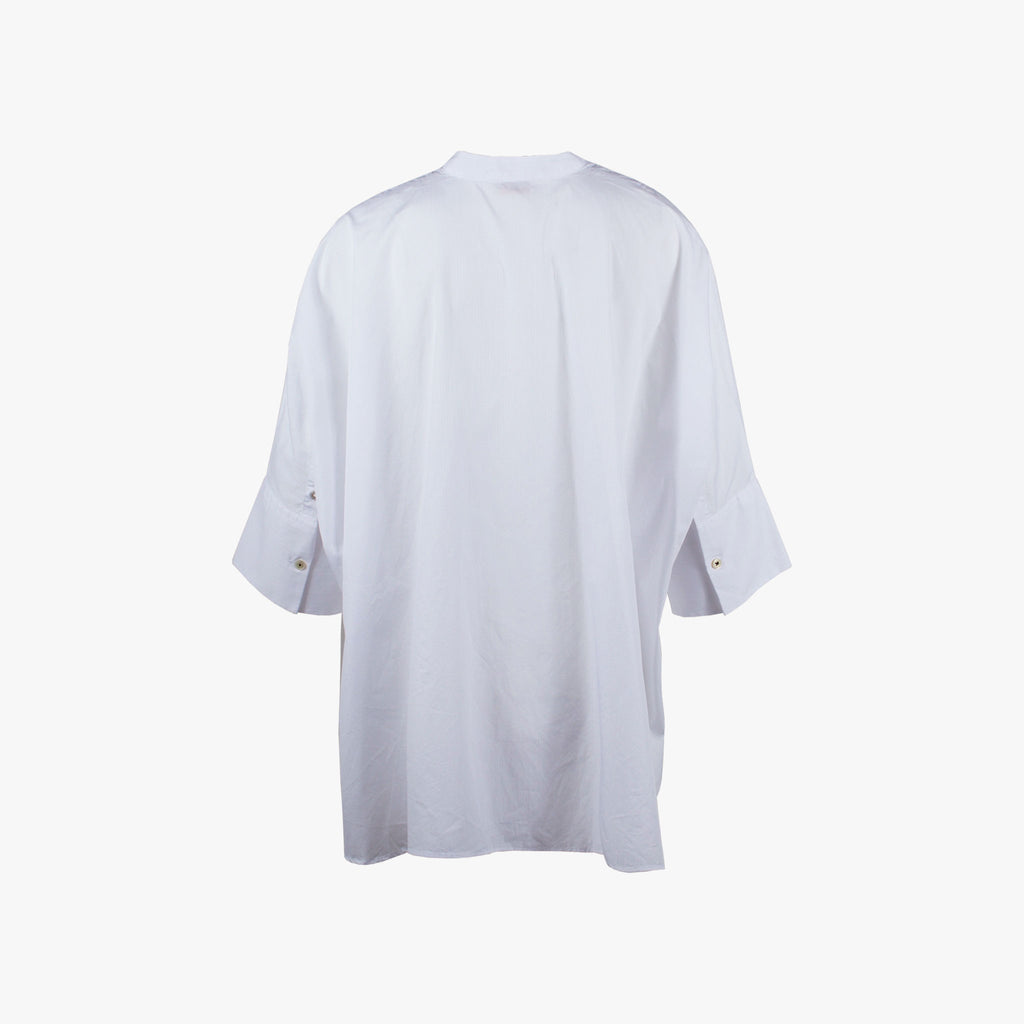 Ponchobluse, Rückenansicht | weiß