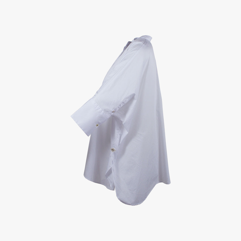 Ponchobluse, Seitenansicht | weiß