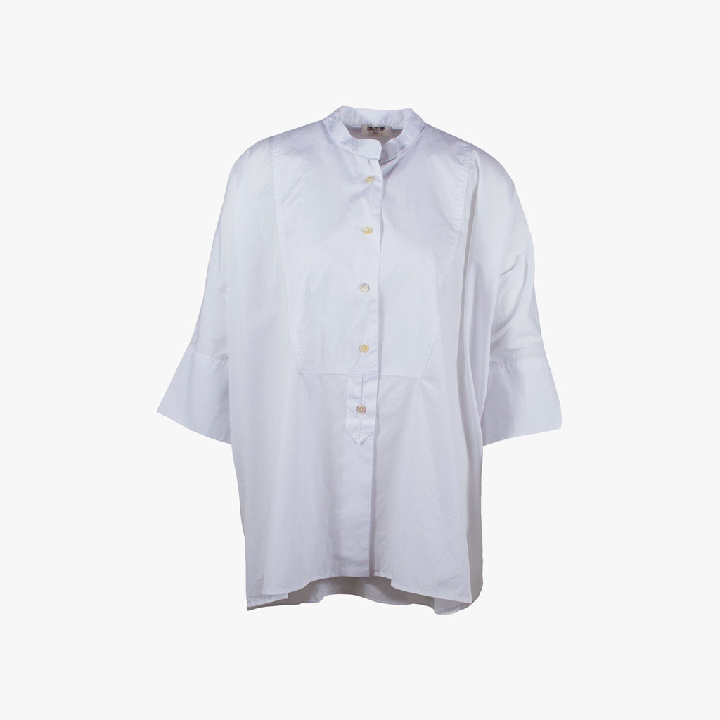 Ponchobluse, Vorderansicht | weiß