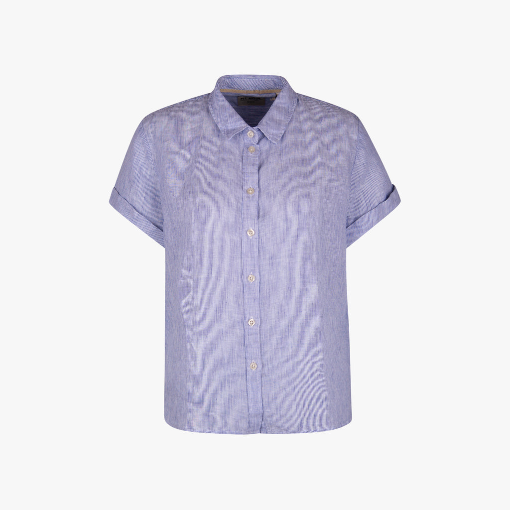 Fil Noir Streifenbluse | blau