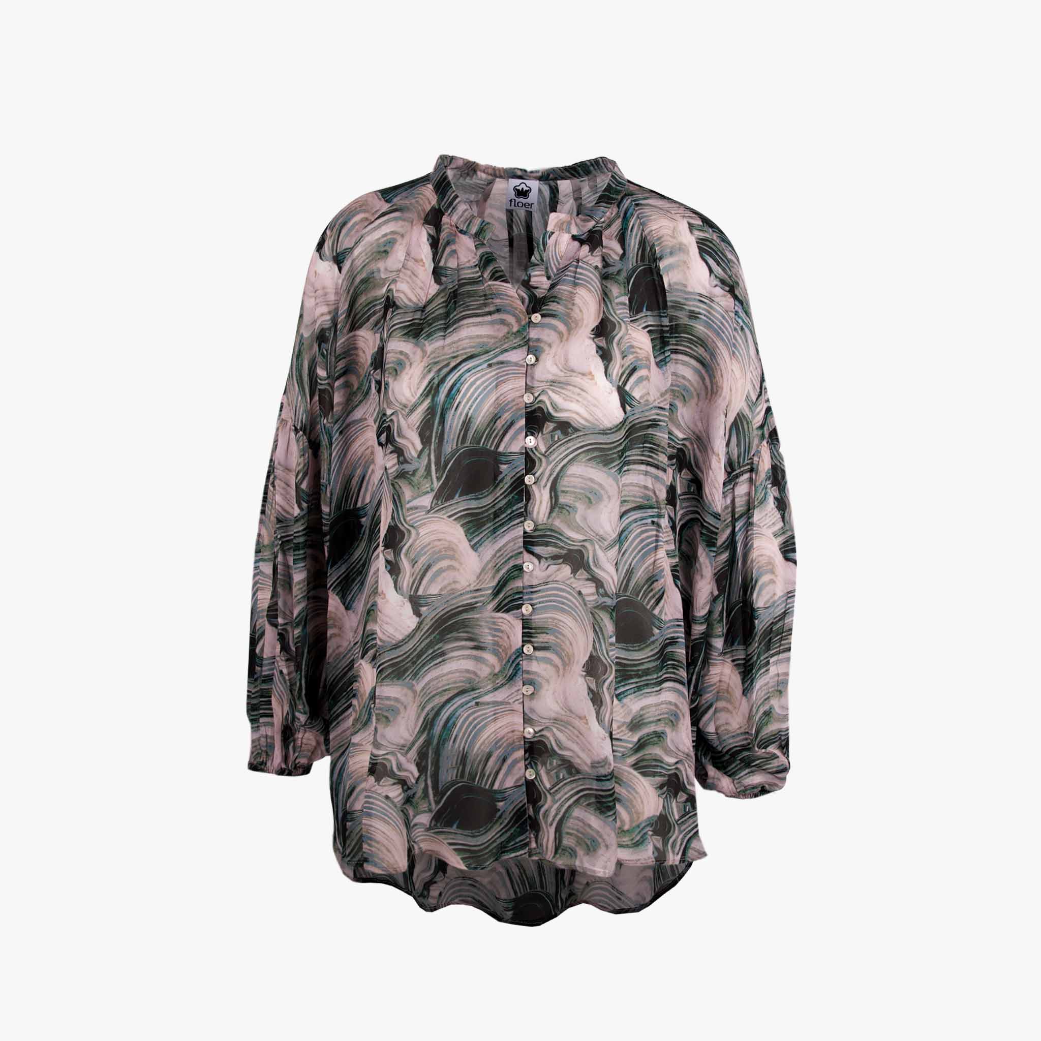 FLOER Bluse Wildprint | multicolor