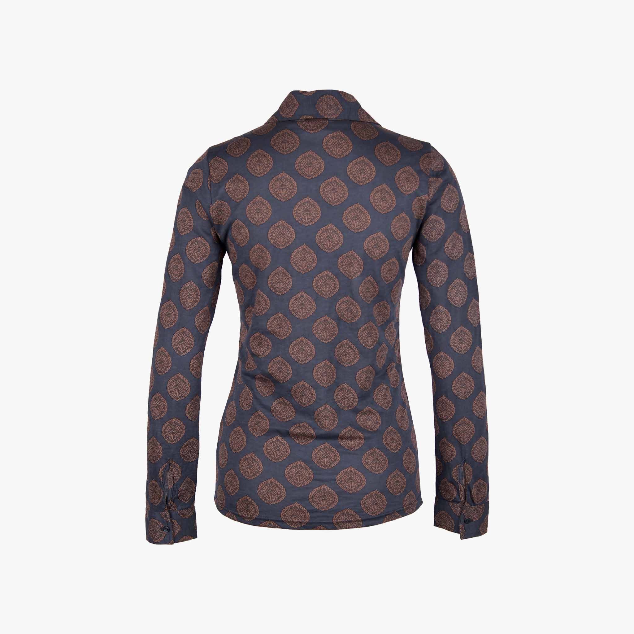 Folletti Bluse Print | blau