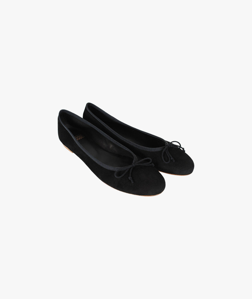 Ballerinas Velour | schwarz