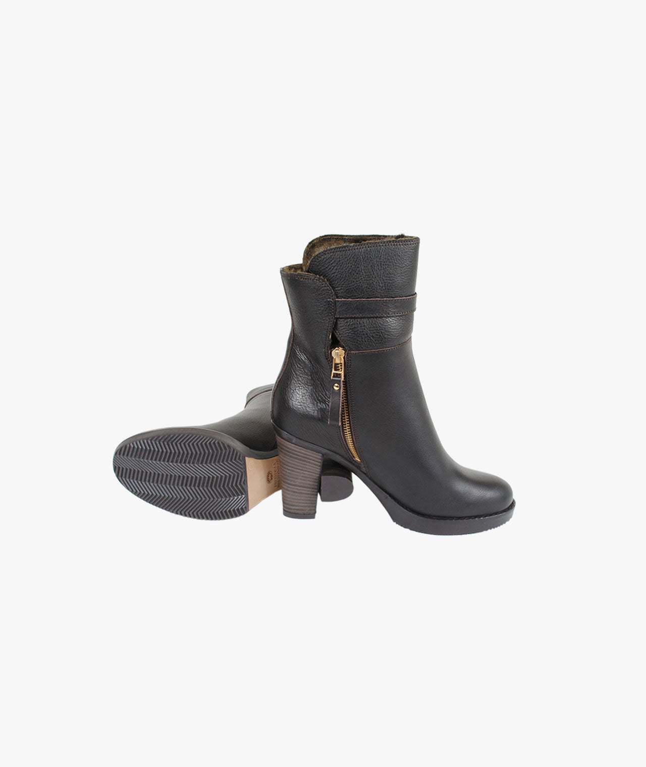 Stiefelette hoch | braun