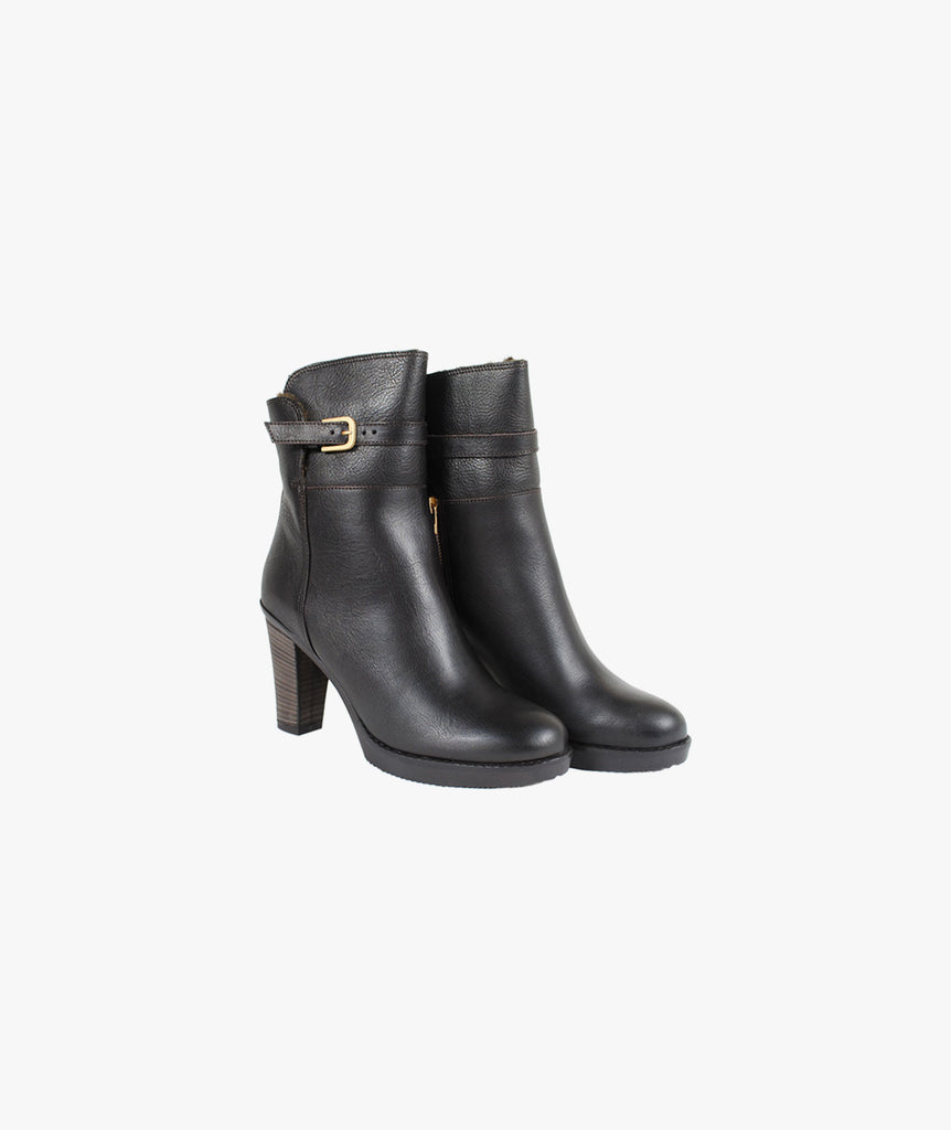 Stiefelette hoch | braun