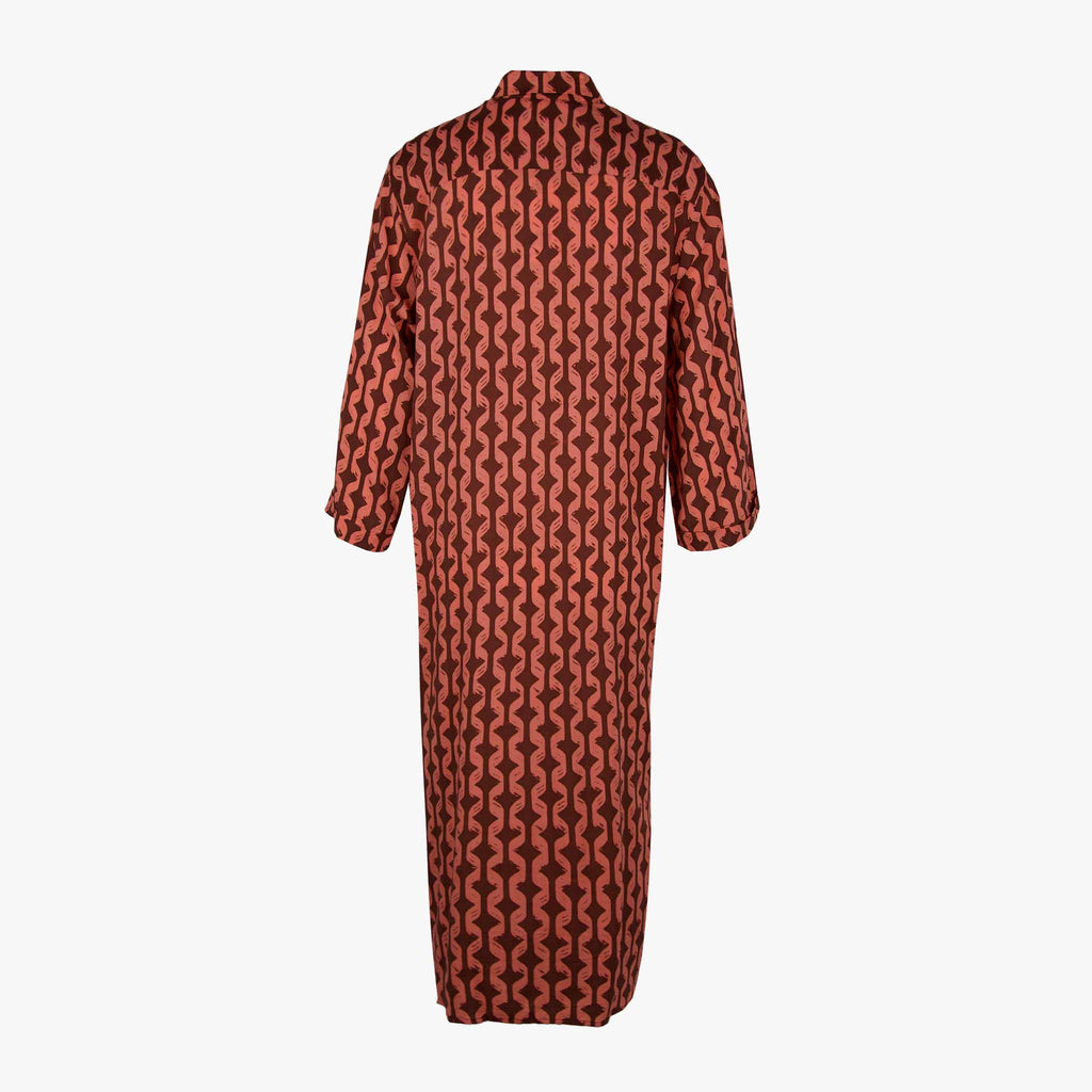 Genesis Hemdblusenkleid Print | braun