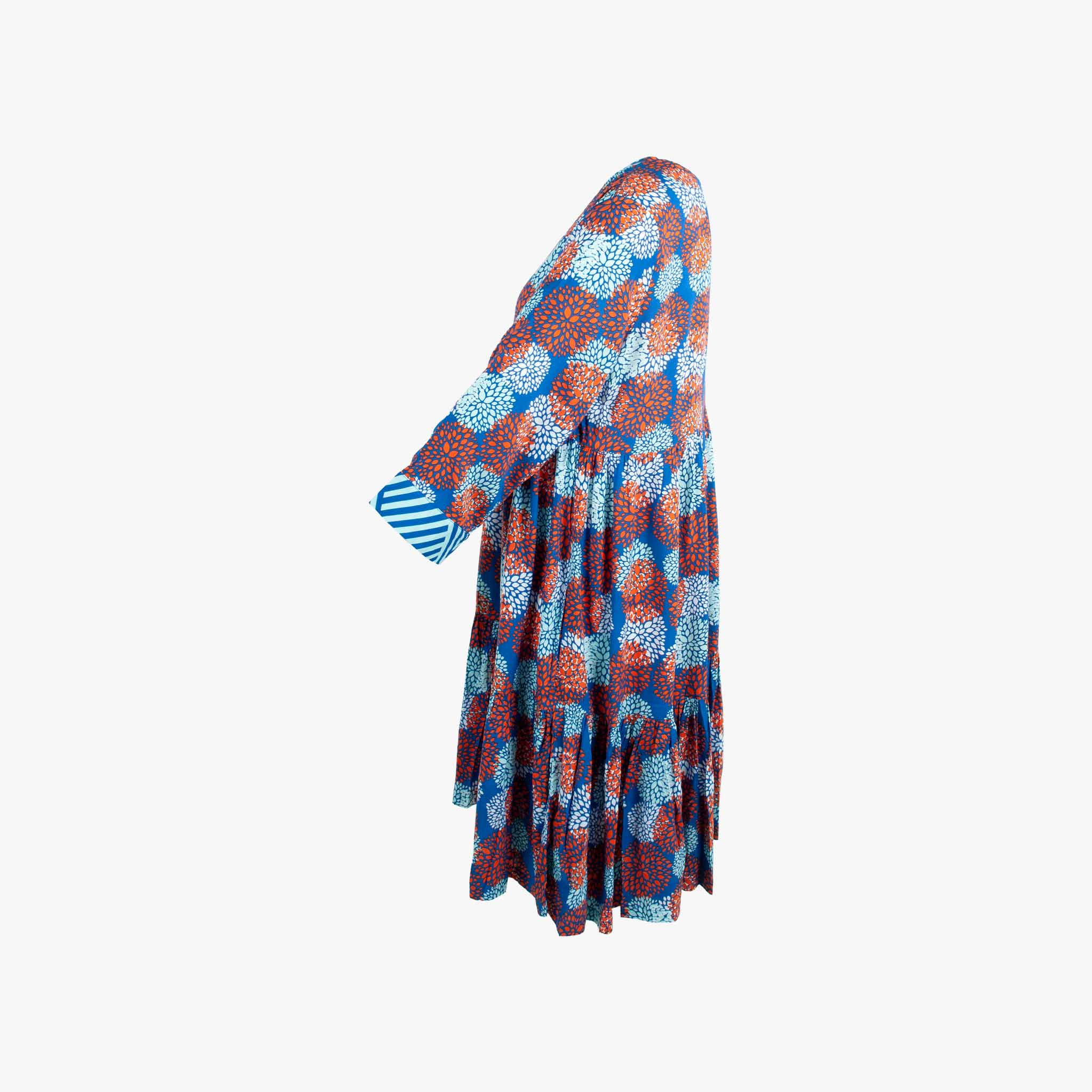 Genesis Kleid Daliaprint | blau