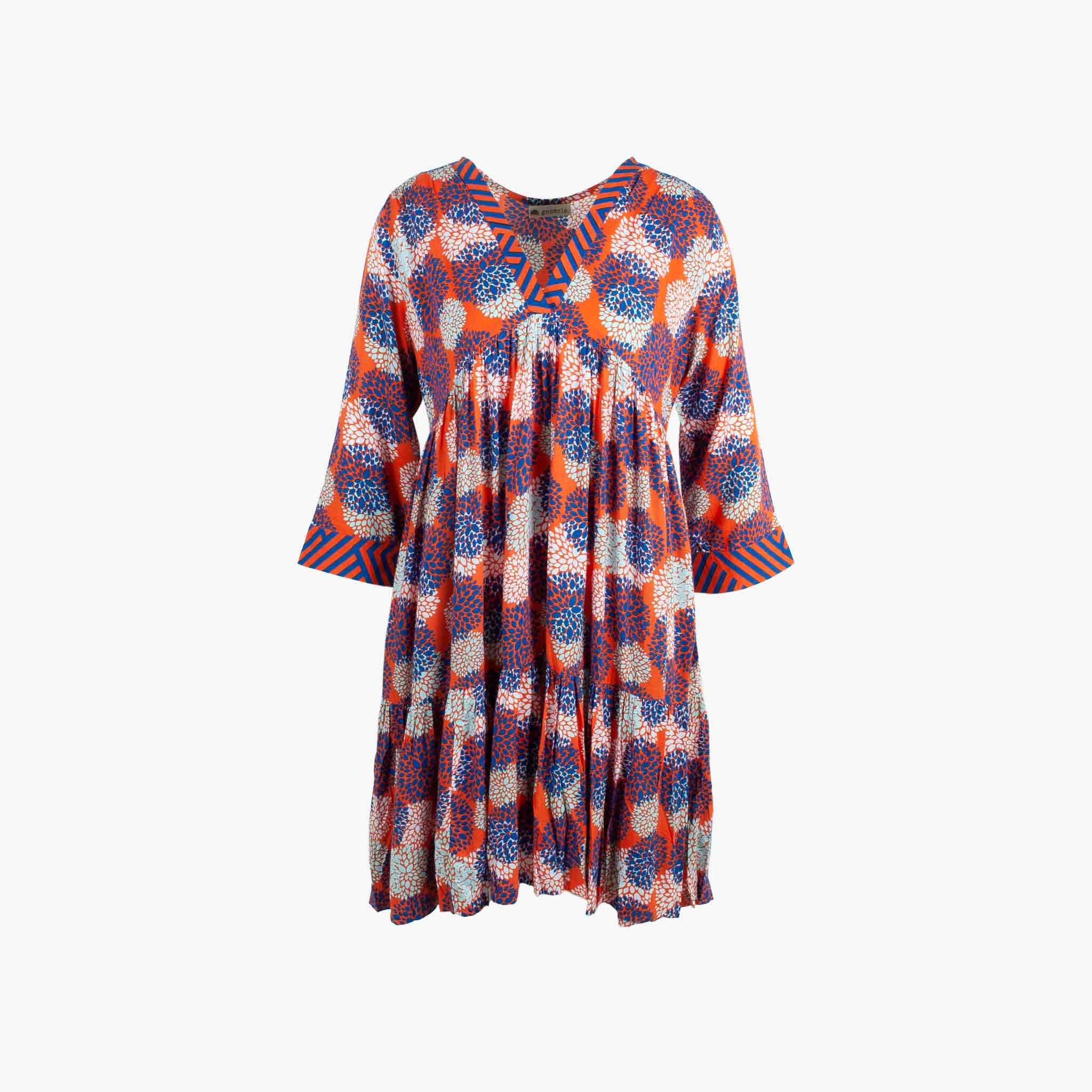 Genesis Kleid Daliaprint | orange