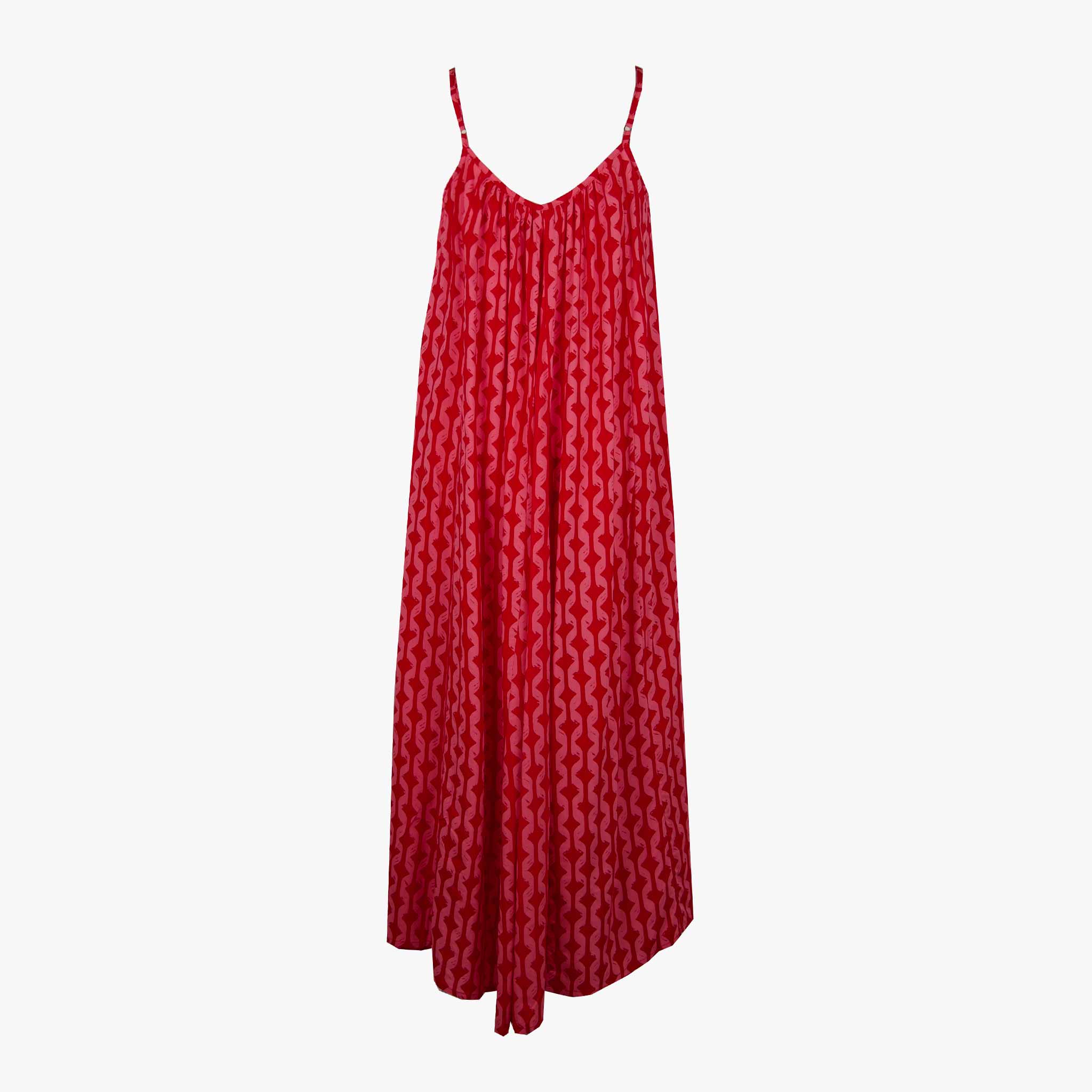 Maxikleid Spaghettiträger | rosa