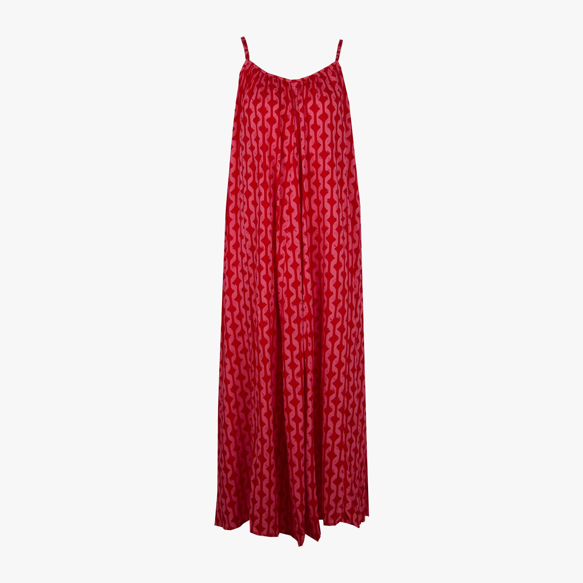 Maxikleid Spaghettiträger | rosa