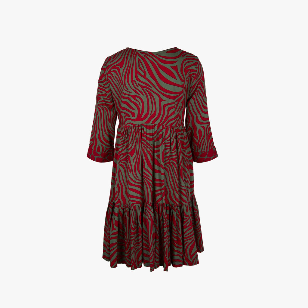 Genesis Stufenkleid kurz | rot