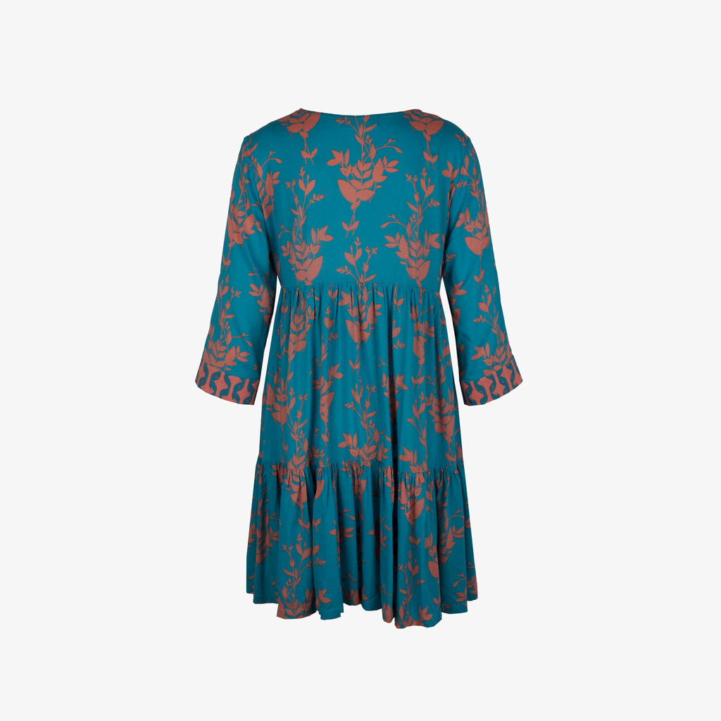 Genesis Stufenkleid kurz | türkis