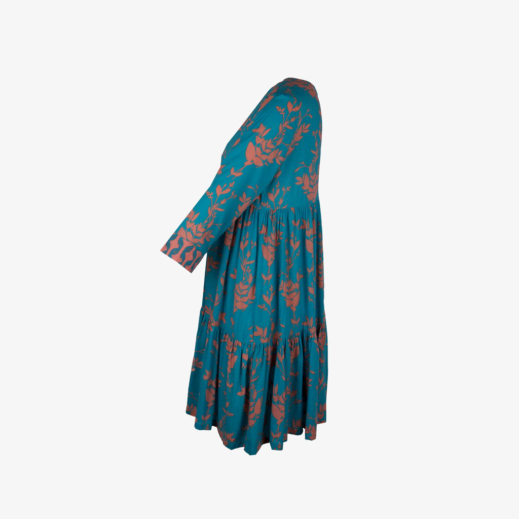 Genesis Stufenkleid kurz | türkis