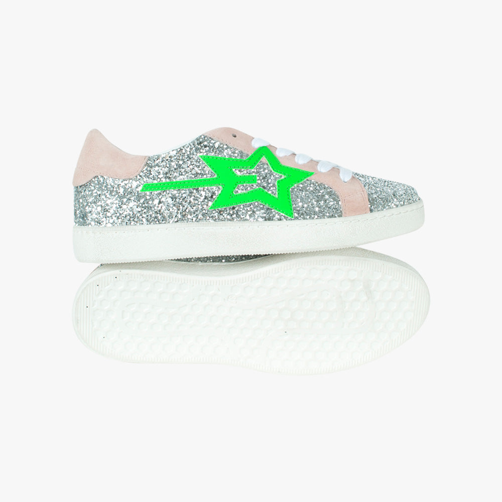 Sneaker Glitzer | silber