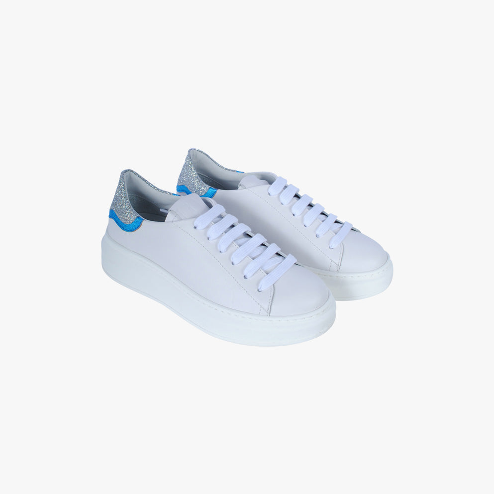 Sneaker Metallic | weiß