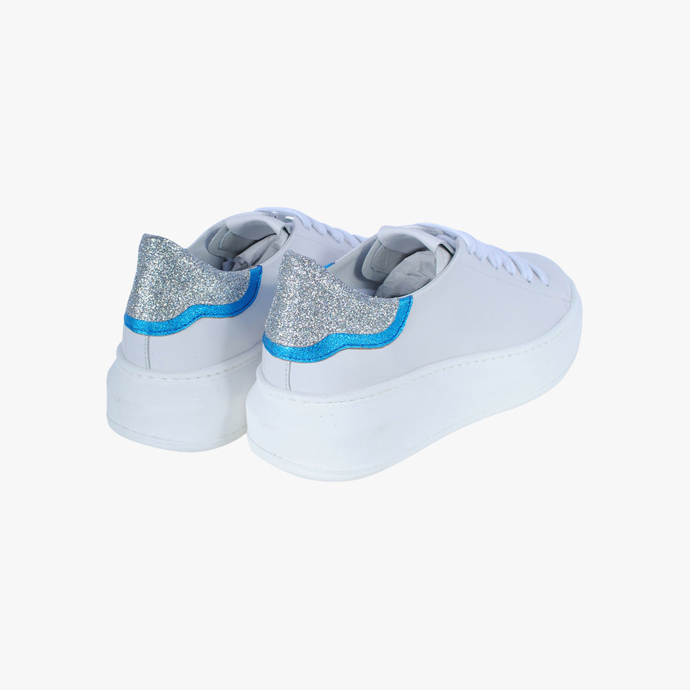 Sneaker Metallic | weiß