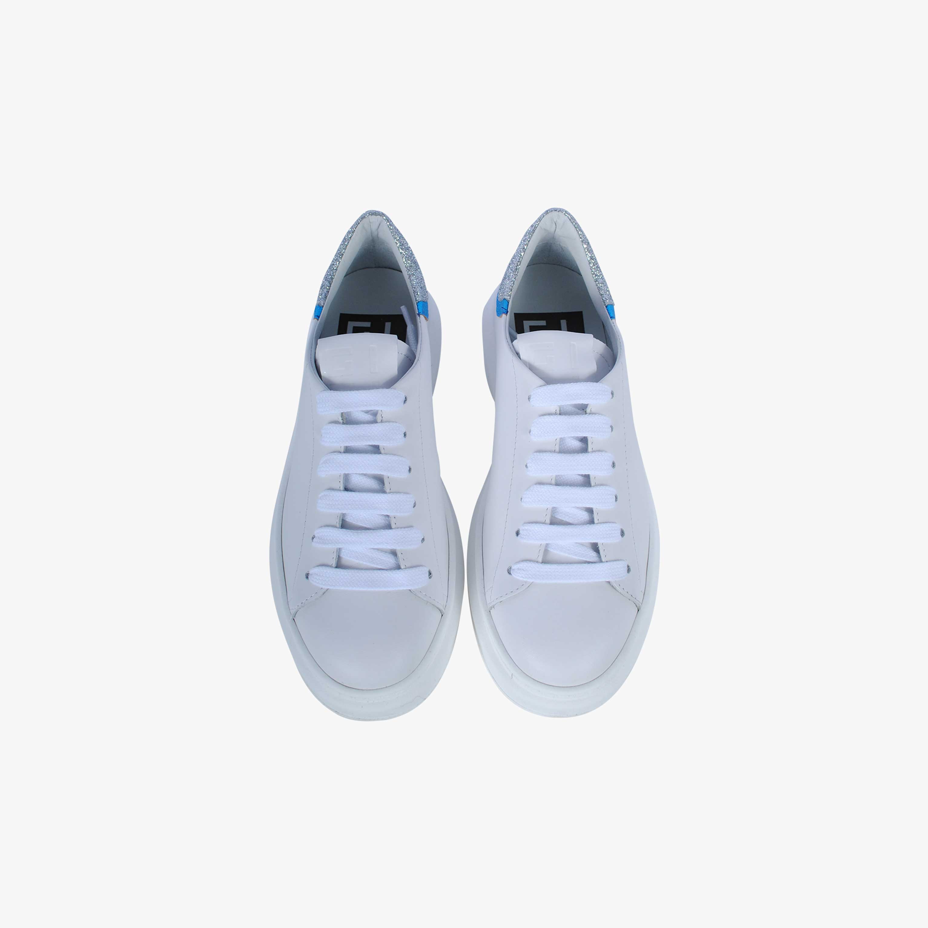 Sneaker Metallic | weiß