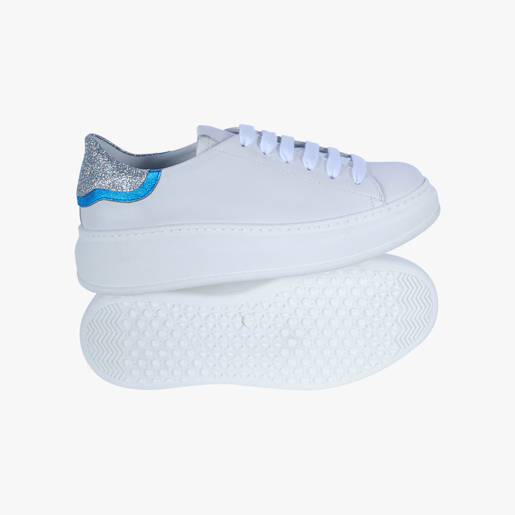 Sneaker Metallic | weiß