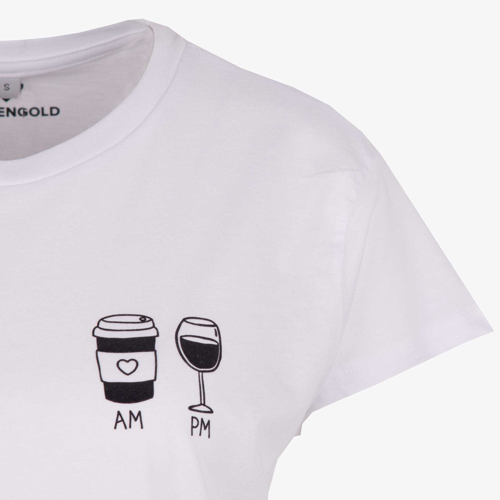 Gossengold Shirt AM PM | weiß
