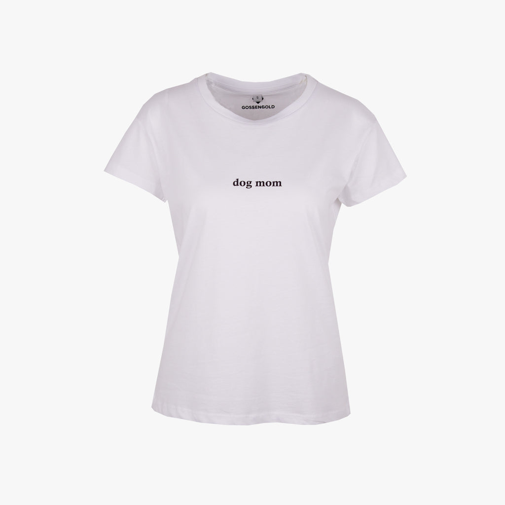 Gossengold Shirt dog mom | weiß