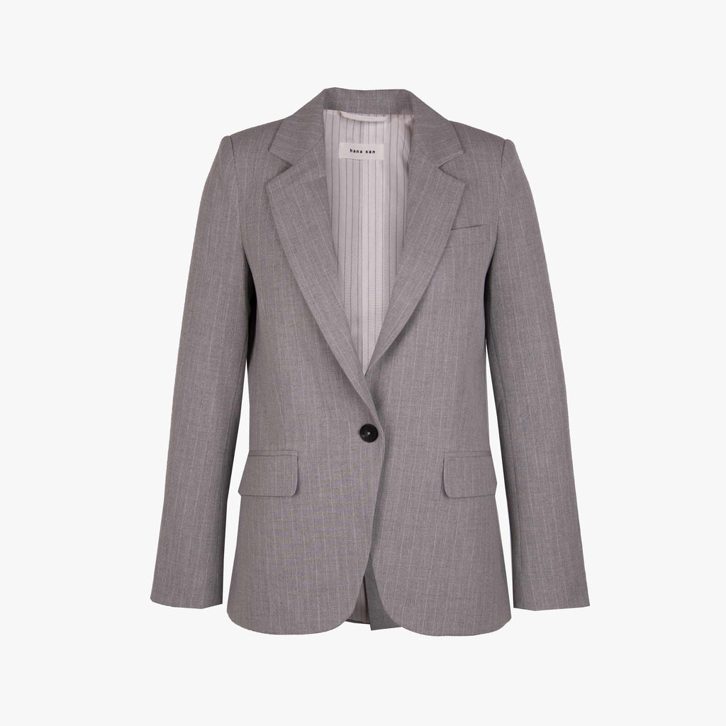 Hana San Blazer Klio stripes | grau
