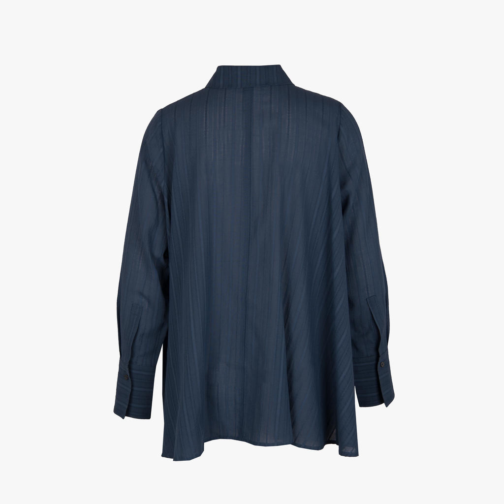 Hana San Bluse Stripes | blau