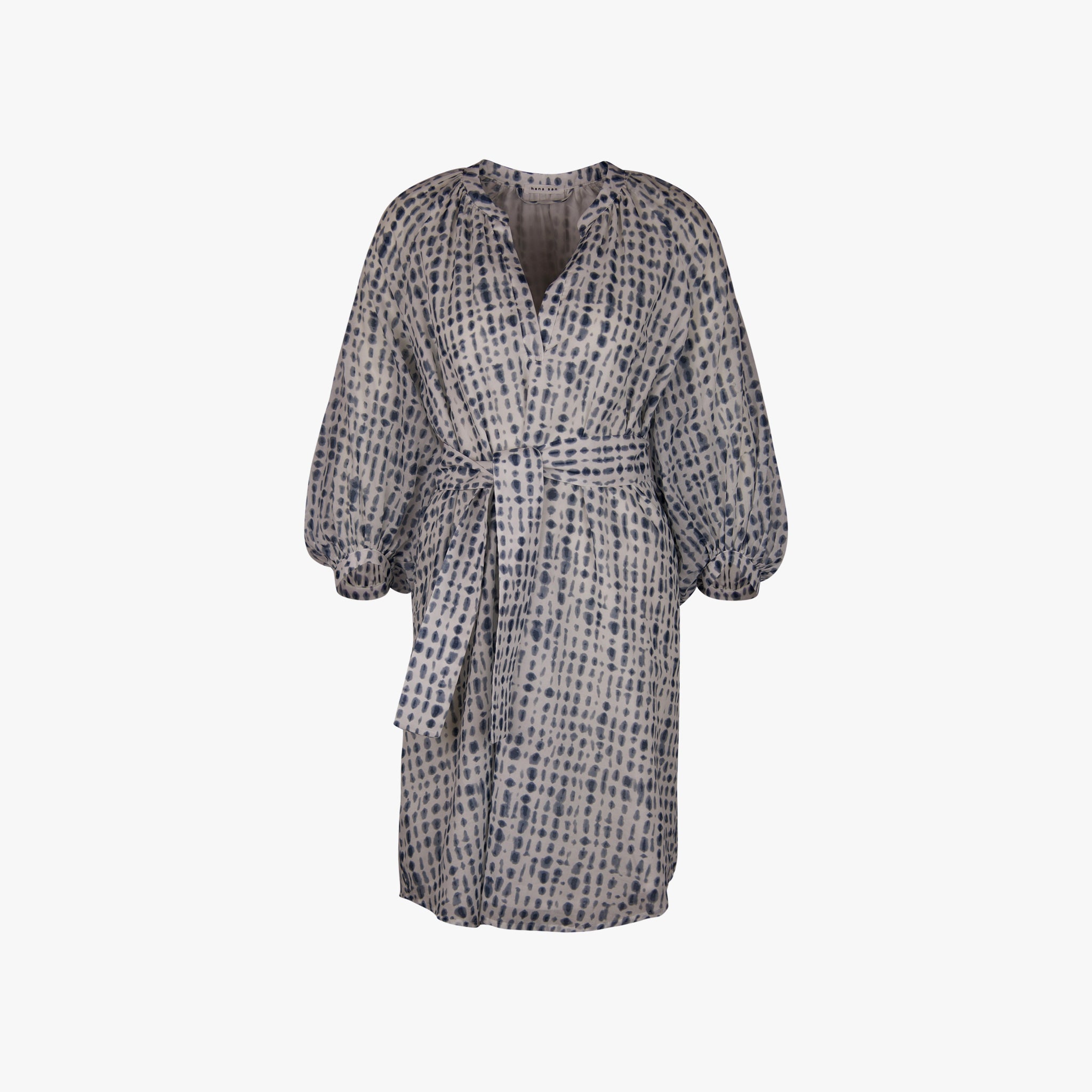Hana San Kleid Dots | blau