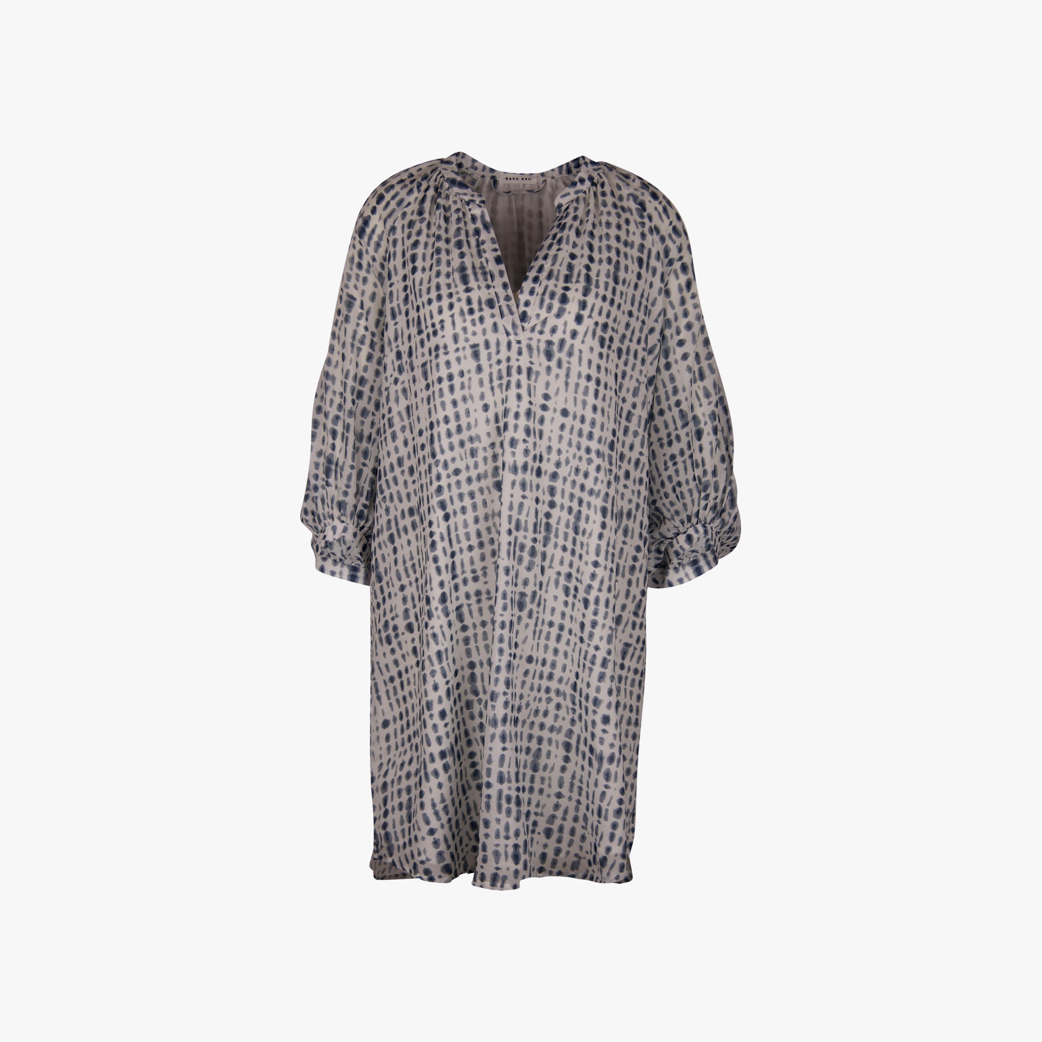 Hana San Kleid Dots | blau