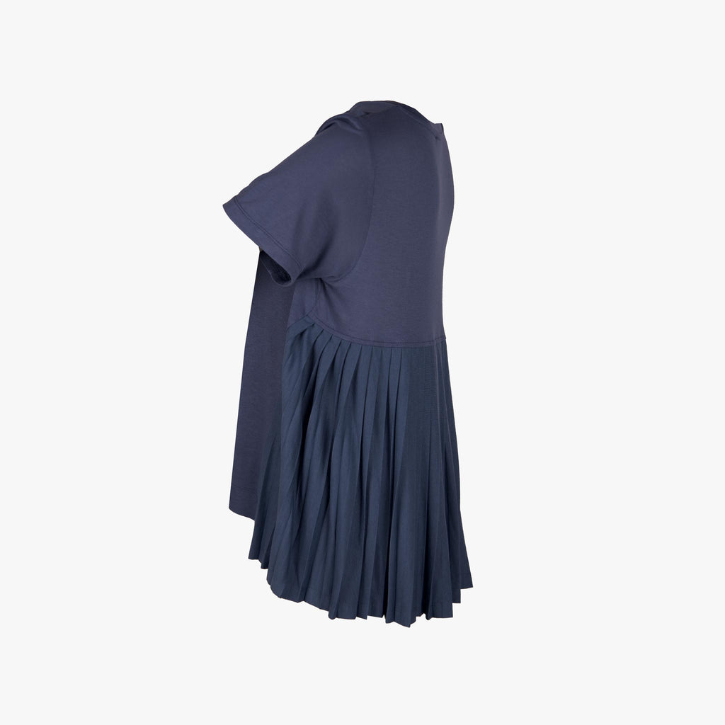 Hana San V-Shirt Backplissee | blau