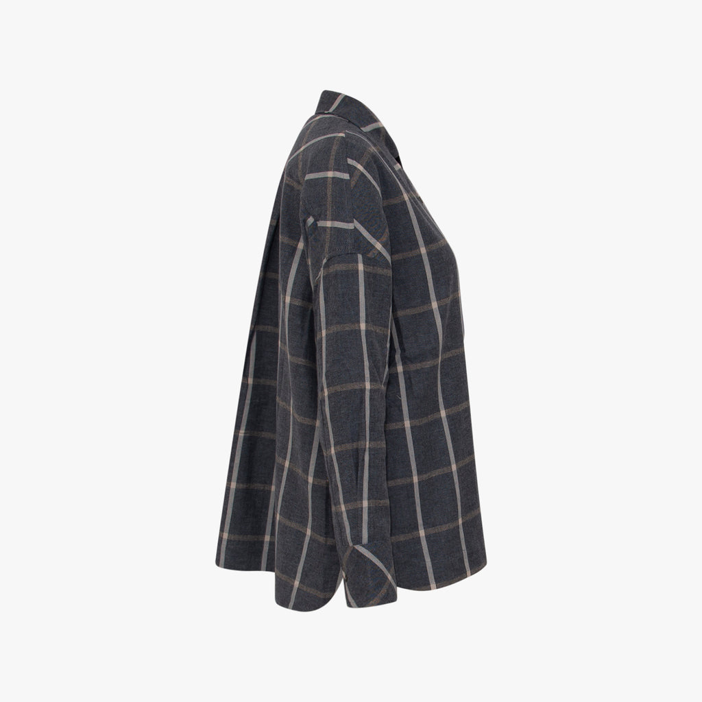 Bluse Karo |  indigo