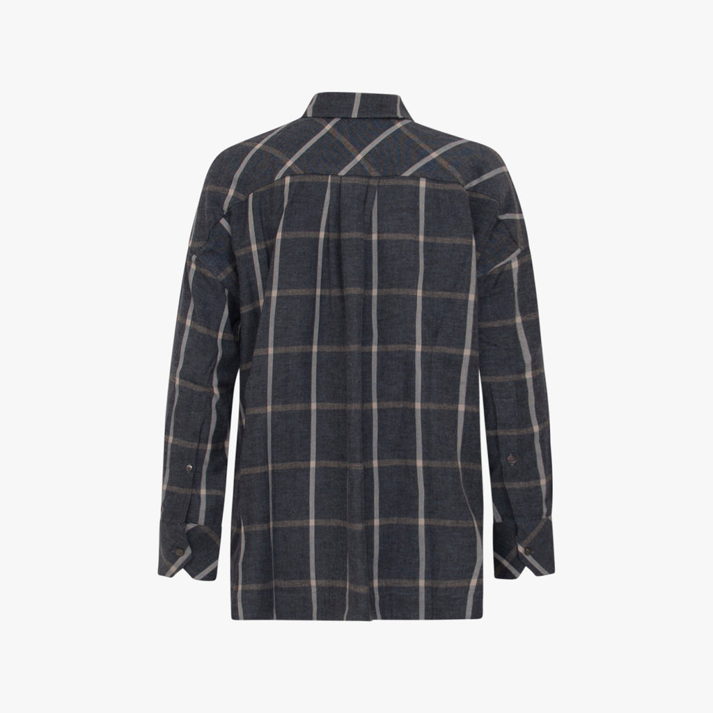 Bluse Karo |  indigo