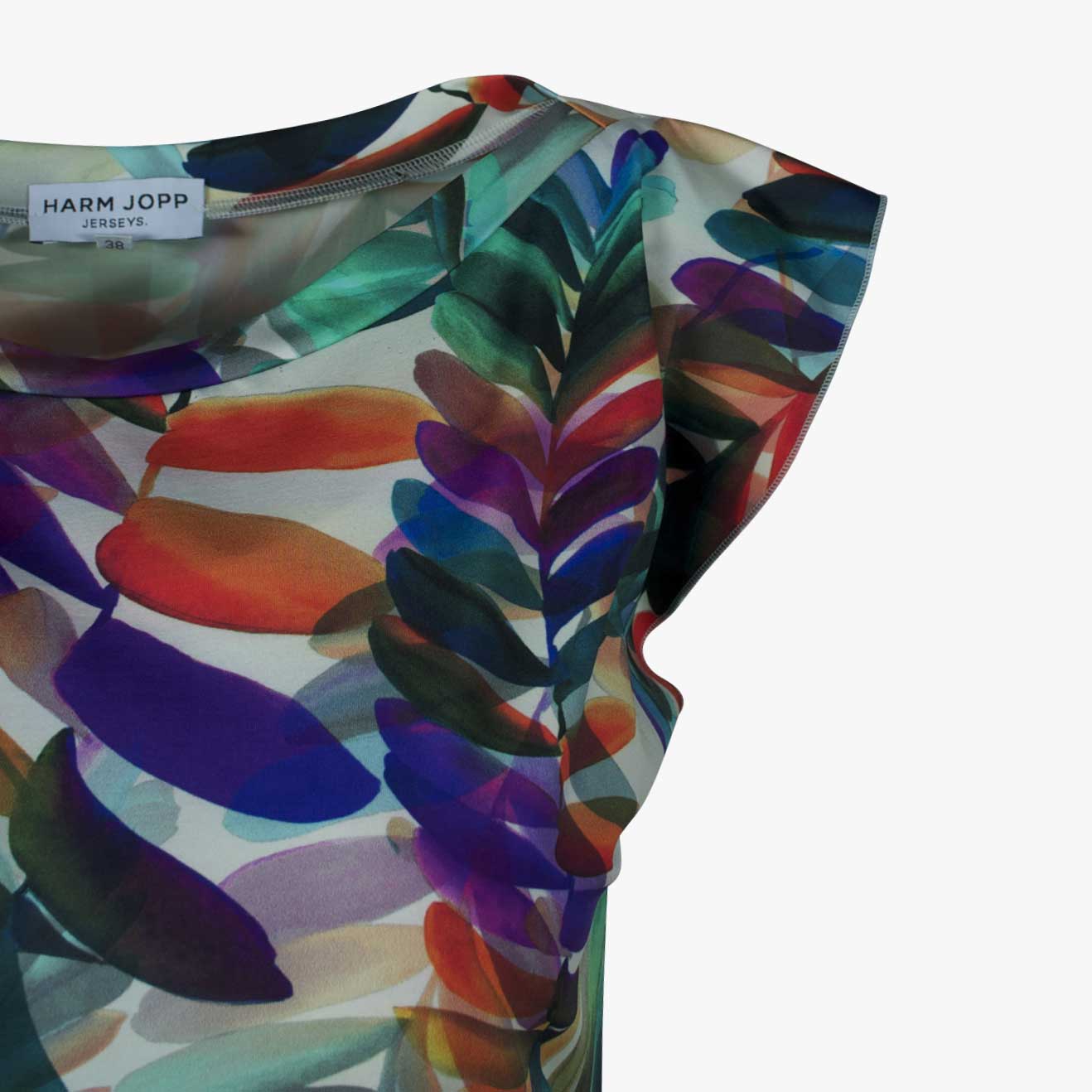 Kleid Leni Leafprint | multicolor