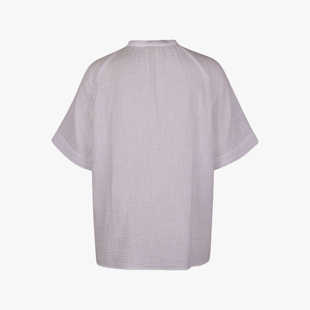Hartford Baumwollbluse uni | weiß