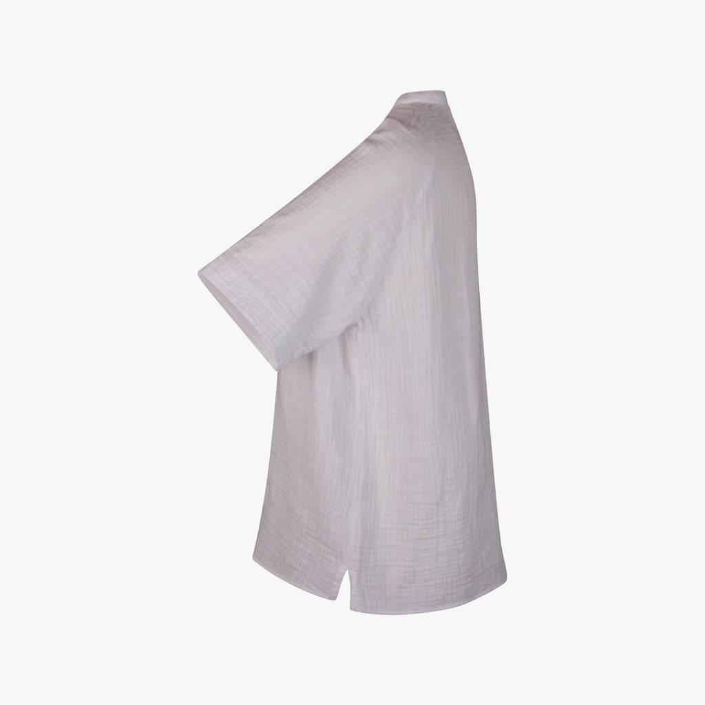 Hartford Baumwollbluse uni | weiß
