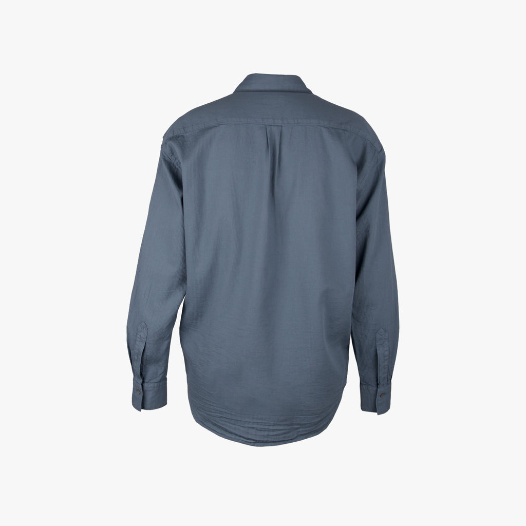 Hartford Bluse Streifenstruktur | blau