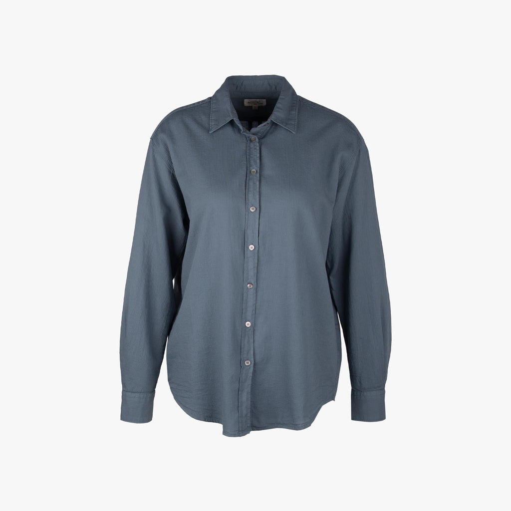 Hartford Bluse Streifenstruktur | blau